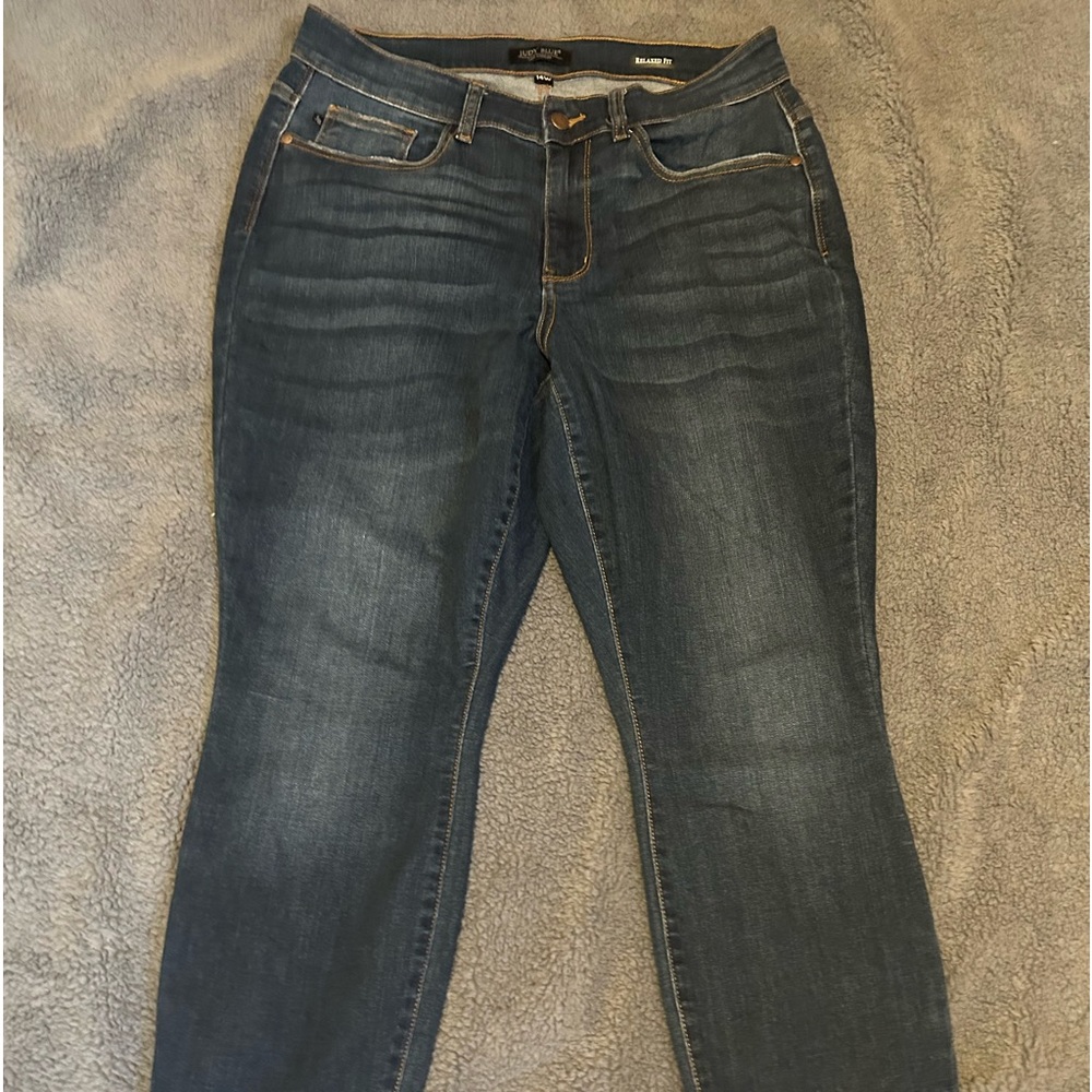 Judy blue dark wash relaxed fit 14w new non distressed jeans firm price